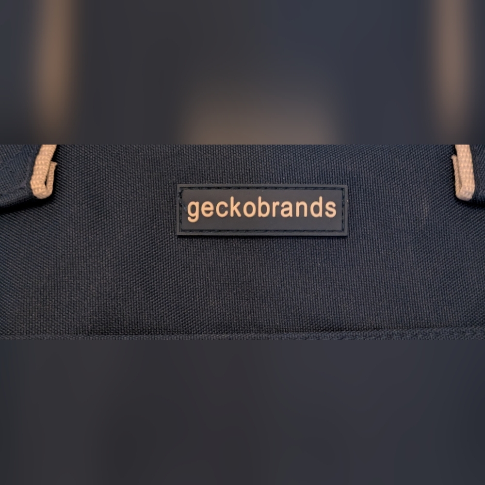 Geckobrand Extra Large Beach Shopping Tote 2 Handles 23 X 14 Fish Blue Green - Picture 6 of 10